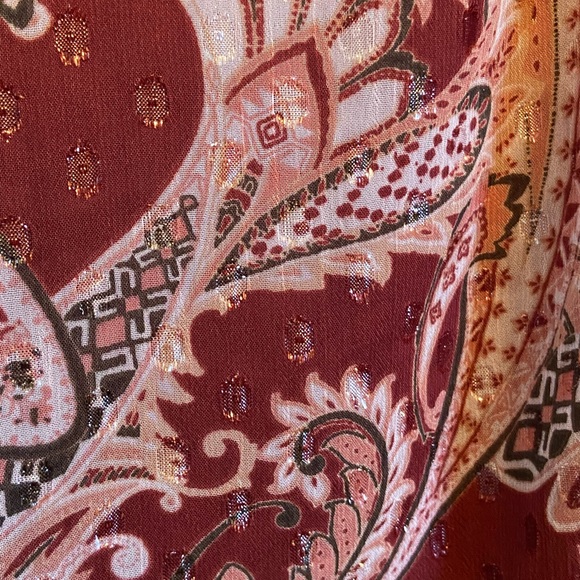 Rose & Olive Red Blouse Size L/Large - Picture 6 of 6